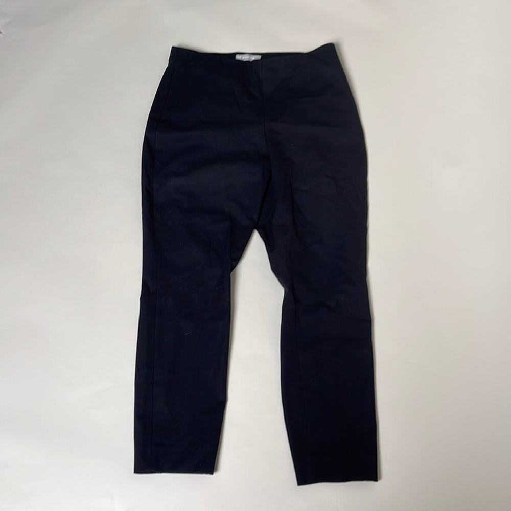 Everlane Black Curvy side zip stretch cotton pants size 12